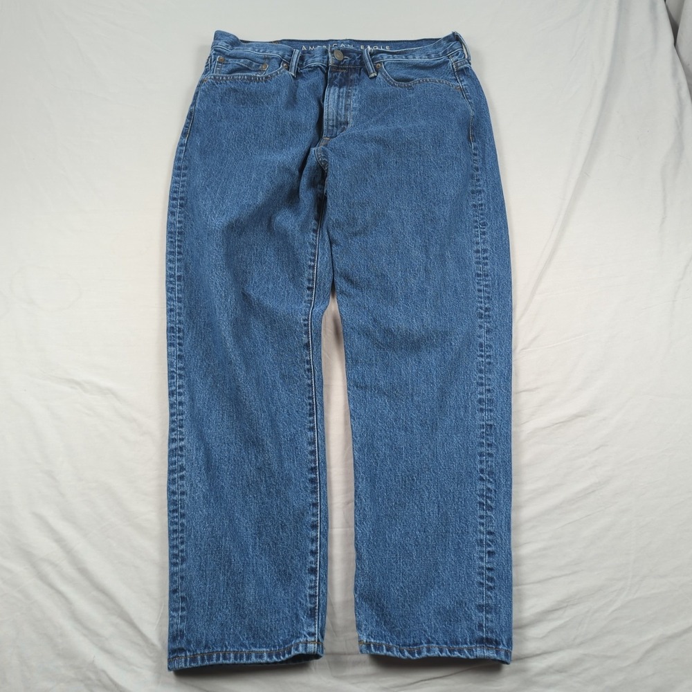 American Eagle Jeans Mens 33x28* Blue Loose Relaxed‎ Baggy Casual